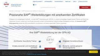 
                            5. SAP®-Weiterbildungen mit anerkannten Zertifikaten | GFN AG
