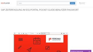 
                            7. SAP ZEITERFASSUNG IM ESS-PORTAL POCKET-GUIDE ...