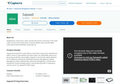 
                            2. Sapaad Reviews and Pricing - 2019 - Capterra