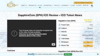 
                            8. SapphireCoin (SPH) ICO Review - ICO Token News