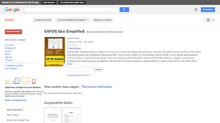 
                            13. SAP(R) Bex Simplified: Business Explorer for End-Users