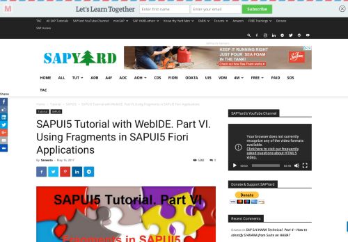 
                            11. SAPUI5 Tutorial with WebIDE. Part VI. Using Fragments in SAPUI5 ...