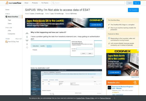 
                            5. SAPUI5: Why i'm Not able to access data of ES4? - Stack Overflow