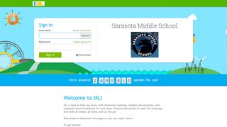 
                            1. Sarasota Middle School - IXL.com