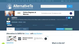 
                            5. SARDU Alternatives for Linux - AlternativeTo.net