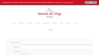 
                            7. Sartoria dei Dogi Venezia - Clothing and bags in Venice ITALY - Login