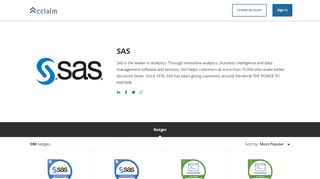 
                            5. SAS - Badges - Acclaim