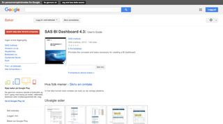 
                            12. SAS BI Dashboard 4.3: User's Guide - Resultat for Google Books