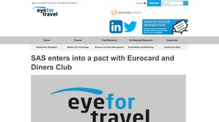 
                            13. SAS enters into a pact with Eurocard and Diners Club | Travel Industry ...