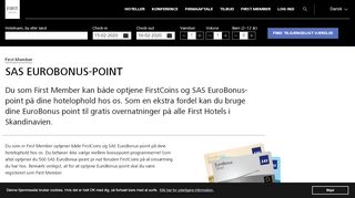 
                            10. SAS EuroBonus | First Hotels