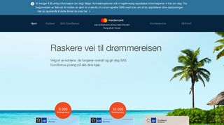 
                            3. SAS EuroBonus Mastercard kredittkort med EuroBonus-poeng