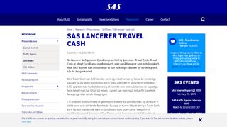 
                            8. SAS lancerer Travel Cash – SAS