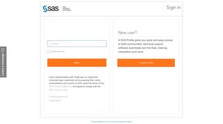 
                            4. SAS Login Page