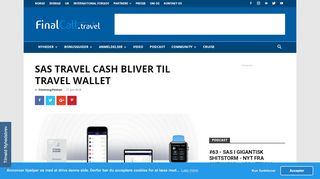 
                            4. SAS Travel Cash bliver til Travel Wallet - FinalCall.travel Danmark