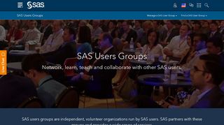 
                            3. SAS Users Groups | SAS