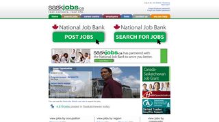 
                            5. SaskJobs Mobile - Main