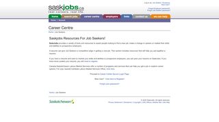 
                            4. SaskJobs.ca - Job Seeker Career Center