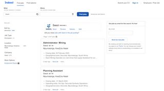 
                            11. Sasol Jobs - February 2019 | Indeed.co.za