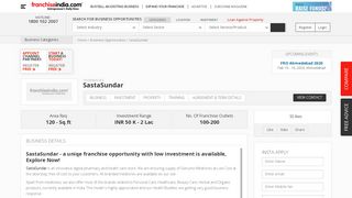 
                            11. SastaSundar Franchise Opportunity - Franchise India