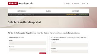 
                            1. Sat-Access-Karte - Broadcast.ch