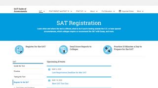 
                            11. SAT Registration | SAT Suite of Assessments – The College Board