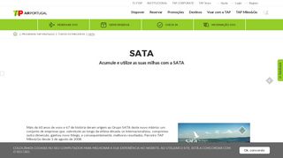 
                            7. SATA - Acumule e utilize milhas | TAP Air Portugal