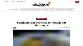 
                            7. Satelliten vom Bodensee unterwegs zur Startrampe