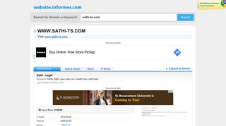 
                            2. sathi-ts.com at WI. Sathi - Login - Website Informer