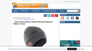 
                            7. Satz warme Ohren: Callstel Bluetooth Beanie-Mütze im Test ...