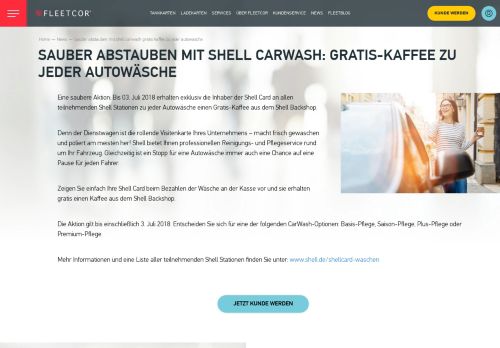 
                            9. Sauber abstauben mit Shell CarWash: Gratis-Kaffee zu jeder ...