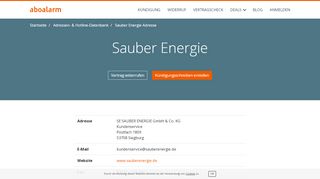 
                            7. Sauber Energie Kündigungsadresse und Kontaktdaten - Aboalarm