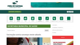 
                            10. Saúde - PMFS - Prefeitura Municipal de Feira de Santana