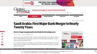 
                            6. Saudi Arabia: First Major Bank Merger In Nearly Twenty Years | Global ...