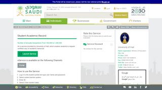 
                            7. Saudi - National Portal - Student academic record