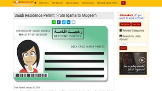 
                            8. Saudi Residence Permit: From Iqama to Muqeem - ...