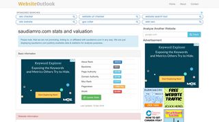 
                            7. Saudiamro : Website stats and valuation