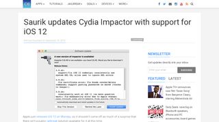 
                            3. Saurik updates Cydia Impactor with support for iOS 12 - iDownloadBlog