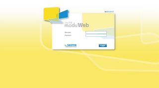 
                            1. Sauter moduWeb - Login