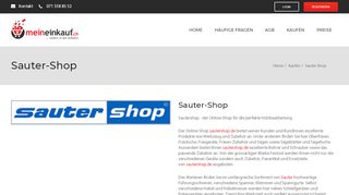 
                            13. Sauter-Shop Schweiz: MeinEinkauf.ch