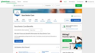 
                            10. Sava Senior Care Employee Benefits and Perks | Glassdoor.com.hk