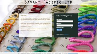 
                            10. Savant Pacific: Site Login Page