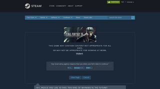 
                            12. Save 50% on FINAL FANTASY XV WINDOWS EDITION on Steam