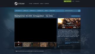 
                            2. Save 75% on Warhammer 40,000: Armageddon - Da Orks on Steam