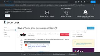 
                            4. Save a Theme error message on windows 10 - Super User