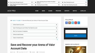 
                            7. Save and Recover your Arena of Valor Account Data - AOV Pro