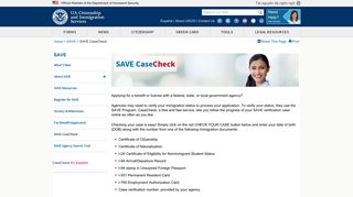 
                            8. SAVE CaseCheck | USCIS