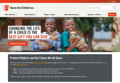 
                            9. Save the Children: Official USA Website