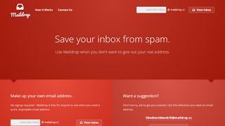 
                            1. Save your inbox from spam. - MailDrop