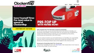 
                            11. Save Yourself Time: Pre-load value to spend at Clockenflap ...