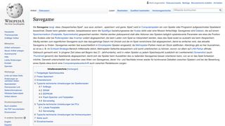 
                            10. Savegame – Wikipedia